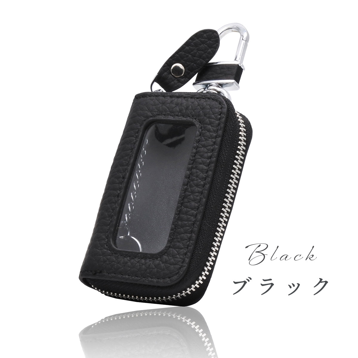 本革 窓付き シングル スマートキーケース クリア窓付き レディース コンパクトー ケース カバー シンプル トヨタ ホンダ 日産 ダイハツ スバル 三菱 プ かわいい くすみカラー ファスナー スマートキー プレゼント 母の日 誕生日 敬老の日 贈り物