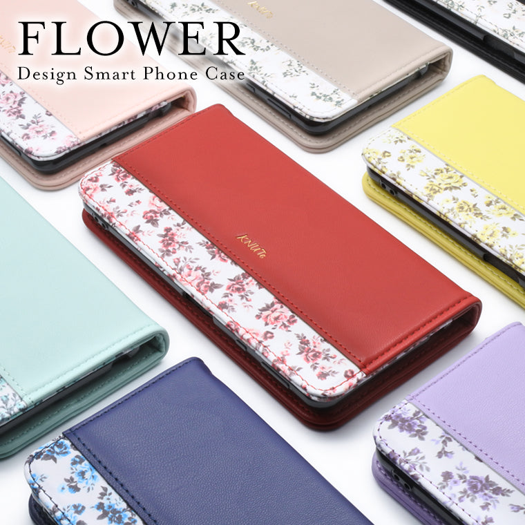 BASIO active3 ケース 手帳型 花柄 ベルト無し BASIO active3 KYG04 スマホケース ベイシオアクティブ3 カバー フラワー 誕生日 母の日 レディース かわいい
