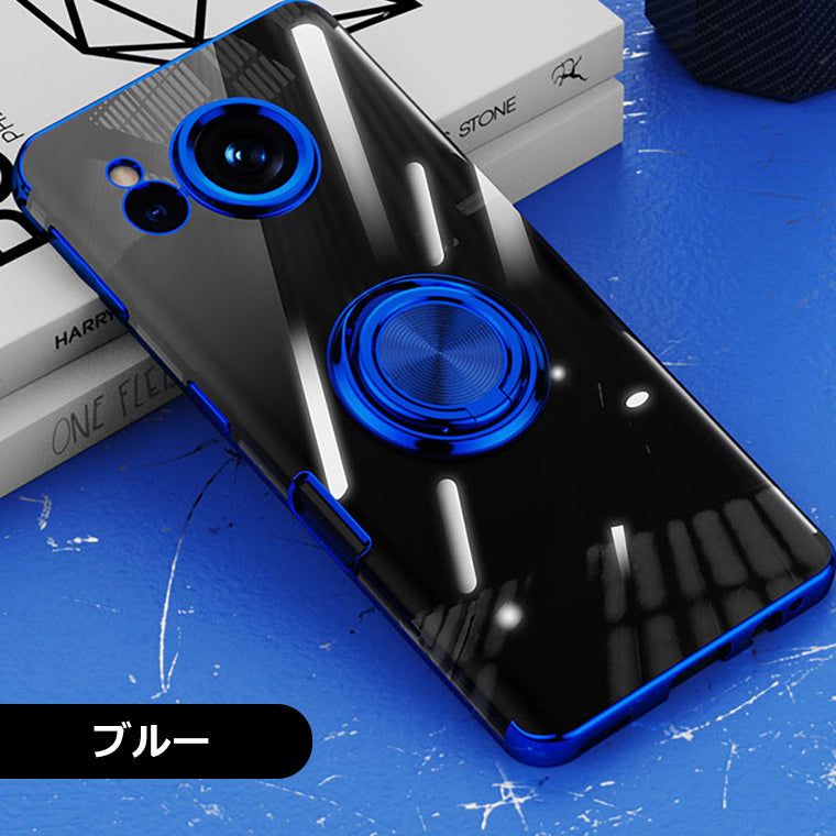 AQUOS wish4 sense9 sense7 sense7plus sense8 ケース SH-53C AQUOS sense7 SHG10 SH-M24 スマホケース リング付き メッキ クリアTPU AQUOS wish4 SH-52E SH-M27 sense8 SH-54D SHG11 SH-M26 SH-53E SHG14 plus カバー スマホカバー アクオス リング 韓国 楽天モバイル