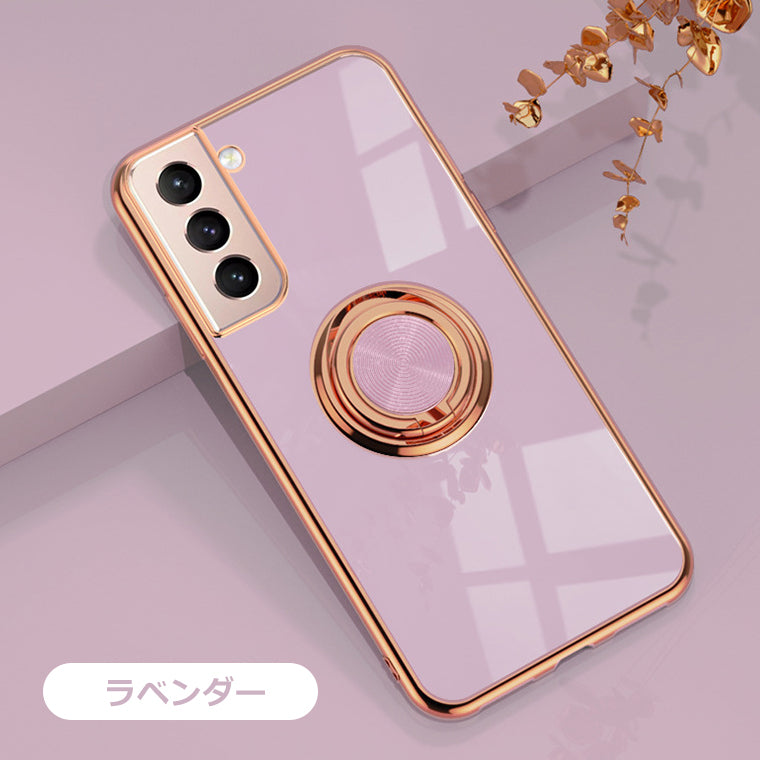 Galaxy S21 S22 Galaxy S21+ Ultra ケース リング付き ラジウム 5G SC-51B SCG09 SCG10 SC-52B SC-51C SCG13 スマホケース 耐衝撃 カバー メッキ TPU 韓国 ウルトラ プラス plus 5G