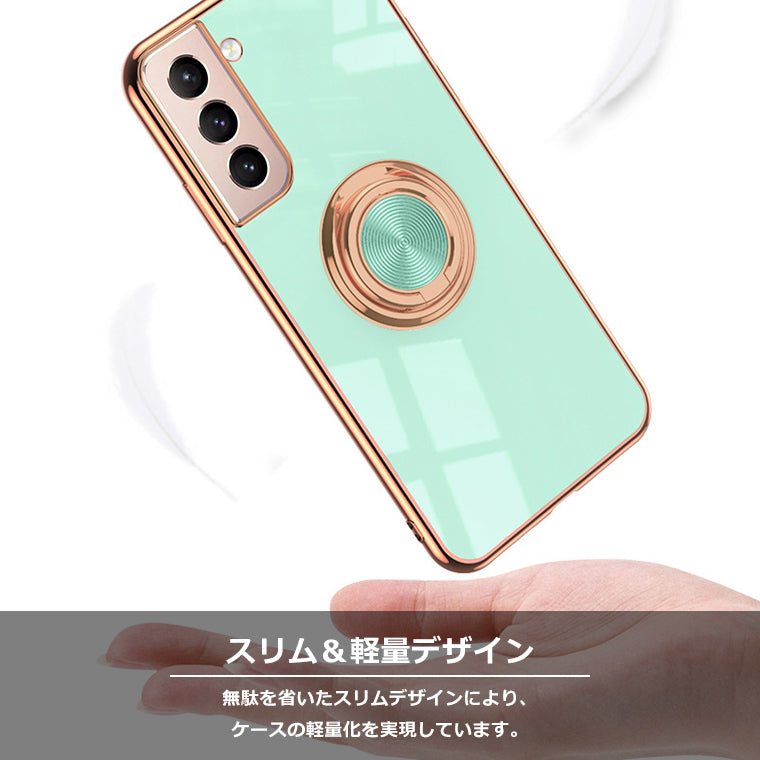Galaxy S21 S22 Galaxy S21+ Ultra ケース リング付き ラジウム 5G SC-51B SCG09 SCG10 SC-52B SC-51C SCG13 スマホケース 耐衝撃 カバー メッキ TPU 韓国 ウルトラ プラス plus 5G