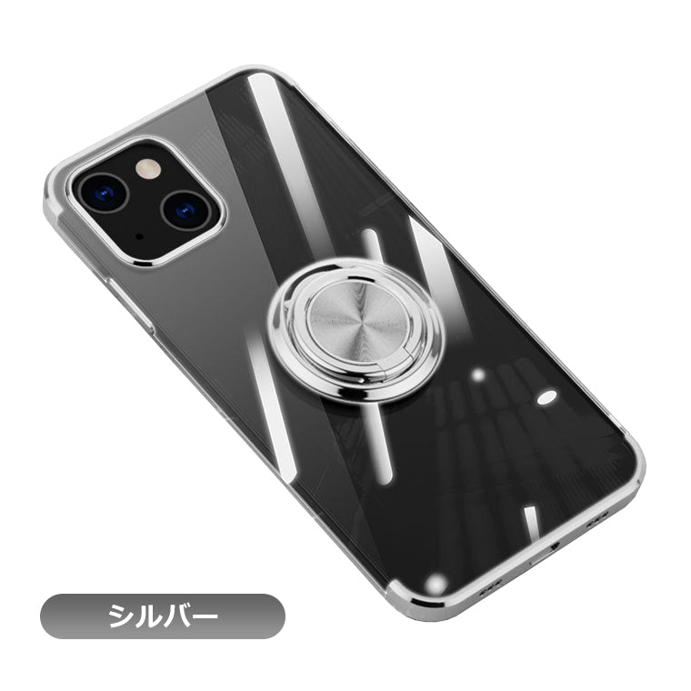 iPhone16 iPhone15 ケース リング付き メッキ クリアTPU iPhone 15Pro 15Plus 15Promax カバー アイフォン15 プロ プラス プロマックス スマホケース スマホカバー アイフォン スタンド リング 韓国 サイドメッキ 耐衝撃