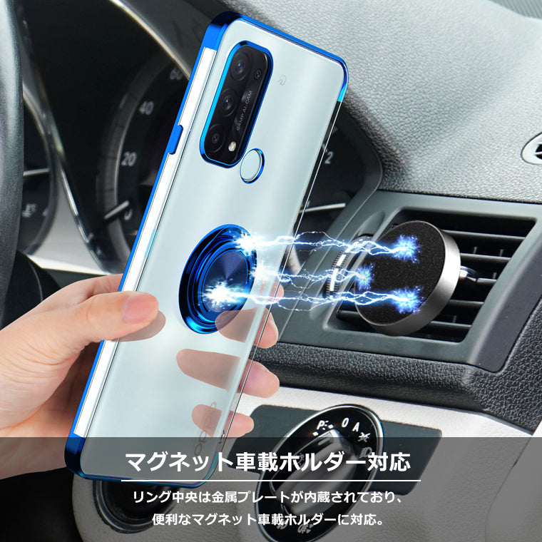 OPPO Reno11A Reno5A OPPO Reno7 A 9A ケース リング付き メッキ クリアTPU カバー OPPO Reno9A 7A スマホケース ソフト OPPO Reno5 A Reno11 A ケース スマホカバー スタンド ストラップホール Reno7A リング 韓国 オッポ 耐衝撃 楽天モバイル SIMフリー A401OP CPH2603