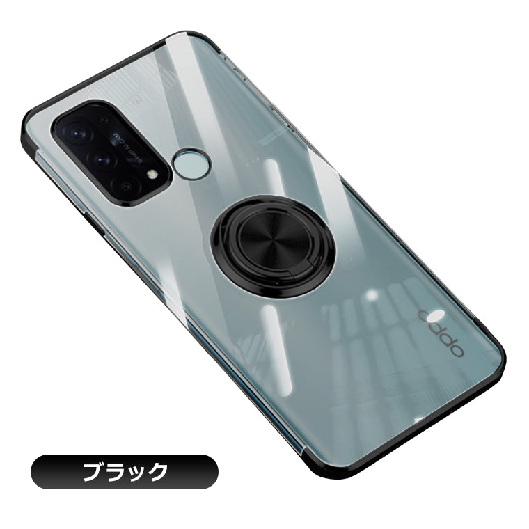 OPPO Reno11A Reno5A OPPO Reno7 A 9A ケース リング付き メッキ クリアTPU カバー OPPO Reno9A 7A スマホケース ソフト OPPO Reno5 A Reno11 A ケース スマホカバー スタンド ストラップホール Reno7A リング 韓国 オッポ 耐衝撃 楽天モバイル SIMフリー A401OP CPH2603