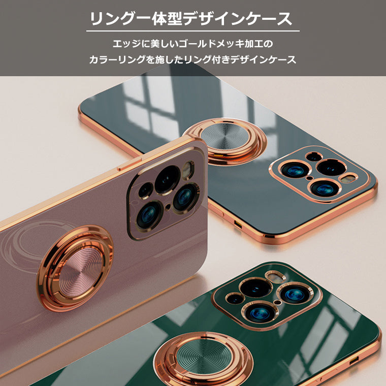 iPhone12 iPhone12Pro ケース リング付き ラジウム iPhone SE2 第2世代 iPhone SE3 第3世代 iPhone12ProMax mini スマホケース 耐衝撃 カバー アイフォン メッキ TPU 韓国 プロ マックス ミニ スタンド ストラップホール スマホカバー リング iPhone 12 iPhone8