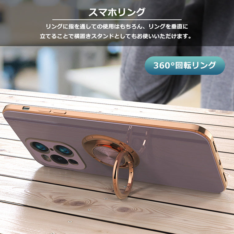 iPhone12 iPhone12Pro ケース リング付き ラジウム iPhone SE2 第2世代 iPhone SE3 第3世代 iPhone12ProMax mini スマホケース 耐衝撃 カバー アイフォン メッキ TPU 韓国 プロ マックス ミニ スタンド ストラップホール スマホカバー リング iPhone 12 iPhone8