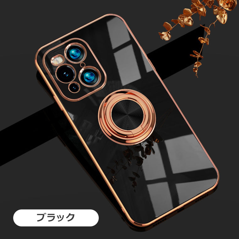 iPhone12 iPhone12Pro ケース リング付き ラジウム iPhone SE2 第2世代 iPhone SE3 第3世代 iPhone12ProMax mini スマホケース 耐衝撃 カバー アイフォン メッキ TPU 韓国 プロ マックス ミニ スタンド ストラップホール スマホカバー リング iPhone 12 iPhone8