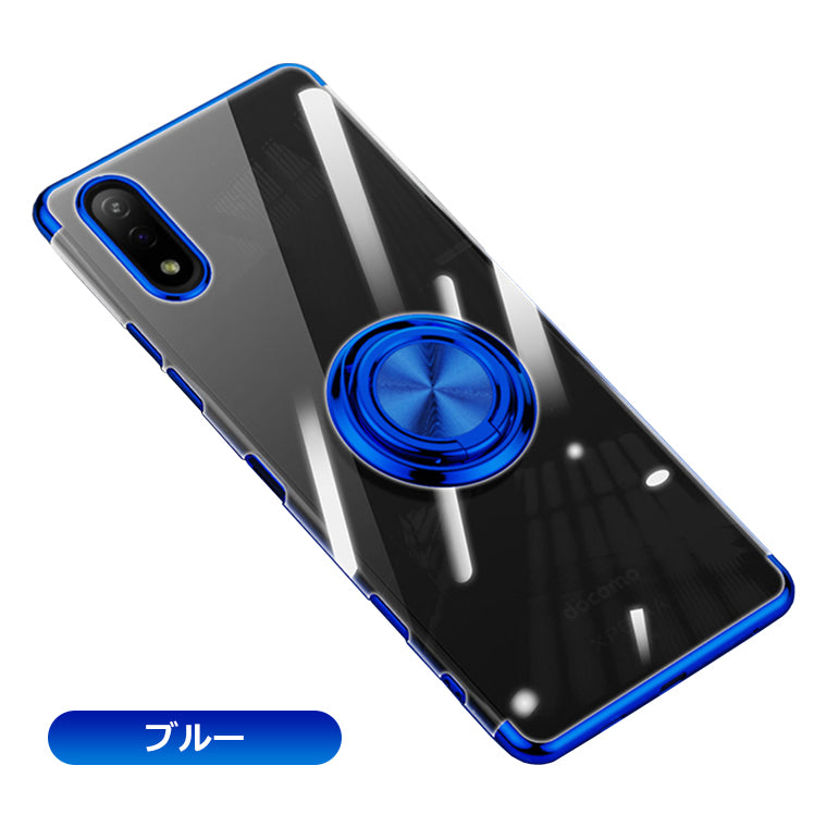 Xperia5 III Xperia Ace II ケース リング付き メッキ クリアTPU カバー Xperia 10 III 1 III スマホケース Lite SO-53B SOG05 SO-51B SOG03 SO-41B SO-52B SOG04 エクスペリア ace2 マーク3 スタンド ストラップホール スマホカバー リング 韓国 サイドメッキ 耐衝撃