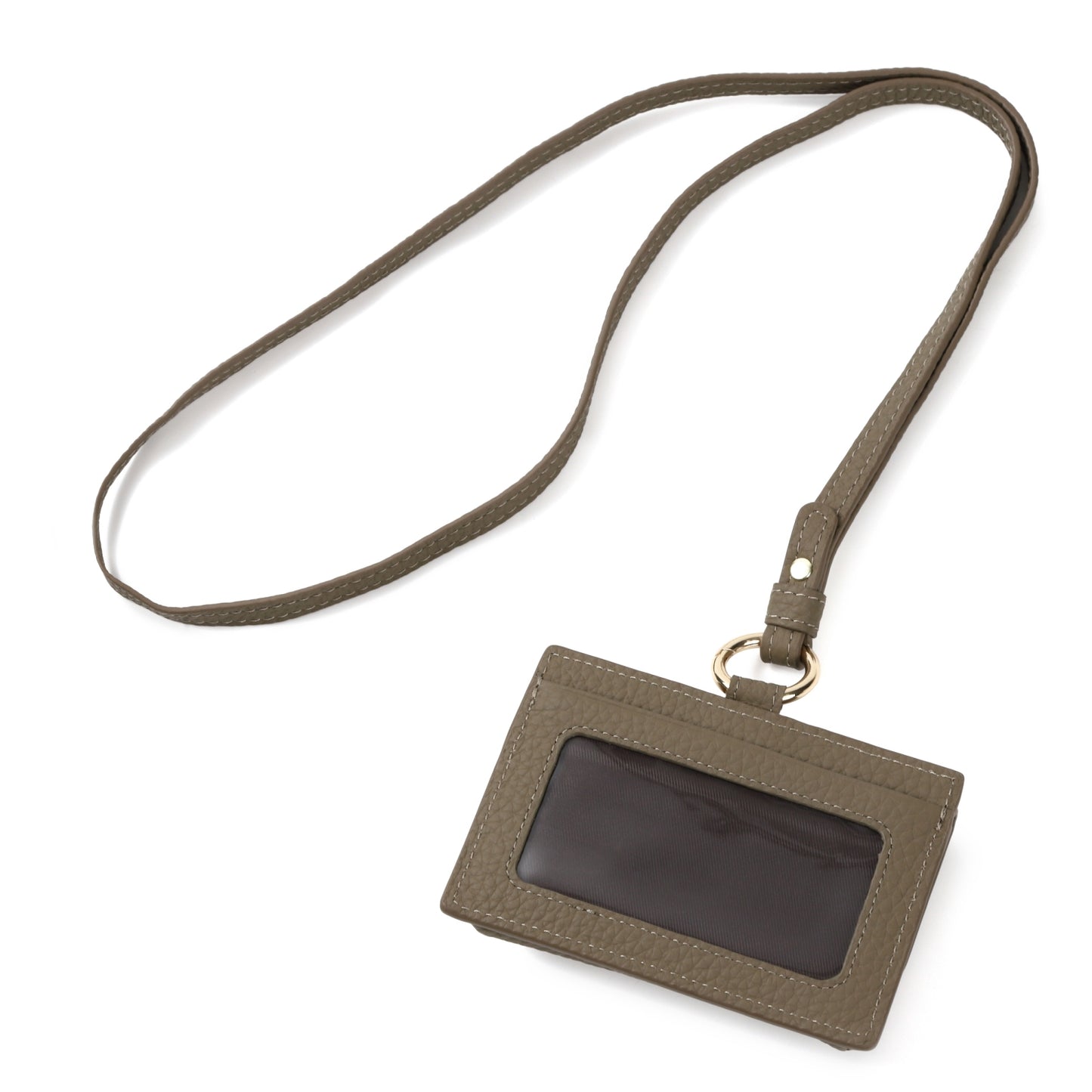 IDパスケース レディース ネックストラップ付き 本革 パスケース IDカードホルダー ICカード カード入れ 薄い 薄型 定期入れ 入館証 社員証 20代 30代 40代 50代 かわいい プレゼント ギフト 入学祝い 母の日 誕生日 通勤 通学