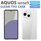 AQUOS sense9 ケース TPU SH-53E SHG14 スマホケース AQUOS sense9 カバー スーパークリア 透明 ソフト アクオスセンス9   docomo au softbank UQ 楽天モバイル