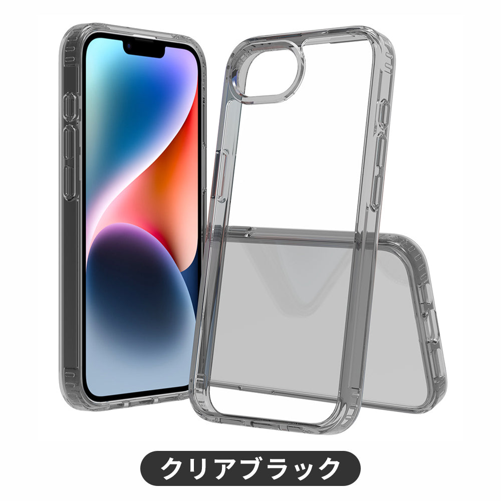 iPhone16e ケース PC＋TPU クリアカラー スマホケース iPhone 16e カバー 耐衝撃 二重構造 スマホカバー アイフォン SE4 第4世代