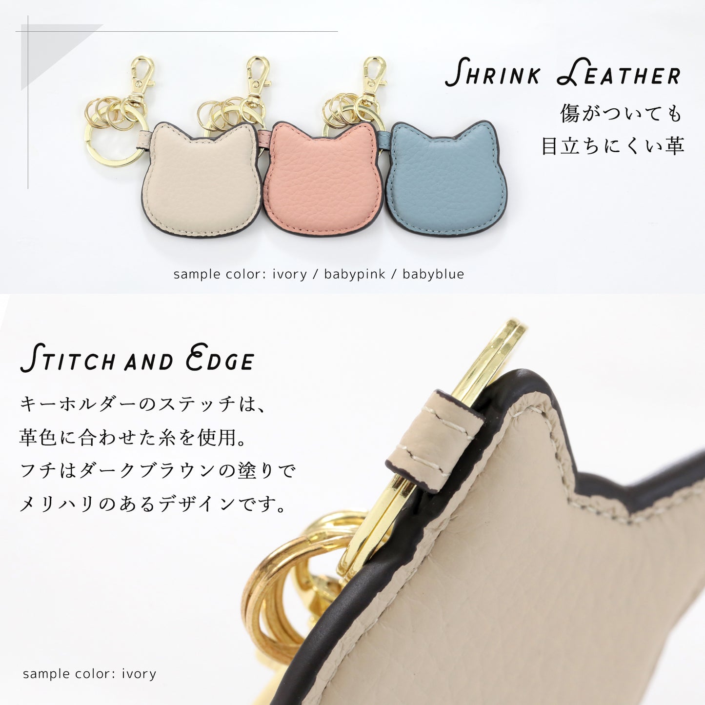 本革 猫型 キーホルダー ぷくちゃむ 正規品 ぷっくり かわいい チャーム KNUTe 革 シボ ナスカンフック キーリング じゃら付け バッグチャーム ネコ ねこ おしゃれ レディース プレゼント ギフト メンズ 誕生日 お祝い プレゼント