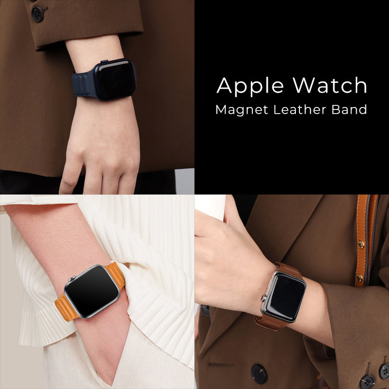 アップルウォッチ ベルト マグネット レザー series 7 6 5 4 SE シリーズ 3 2 Apple watch バンド 45mm 41mm  44mm 40mm 42mm 38mm ベルト watch PU