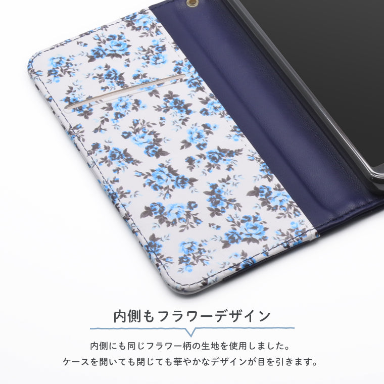 AQUOS sense7 ケース 手帳型 花柄 SH-53C AQUOS sense7 SHG10 SH-M24